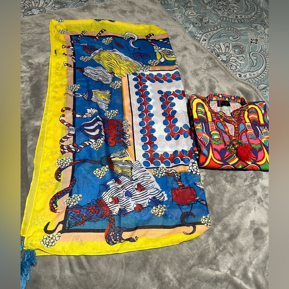 Rảng Ja shirt with matching scarf - Picture 4 of 9